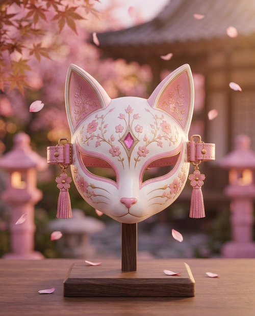 Sakura Neko Premium Display Mask
