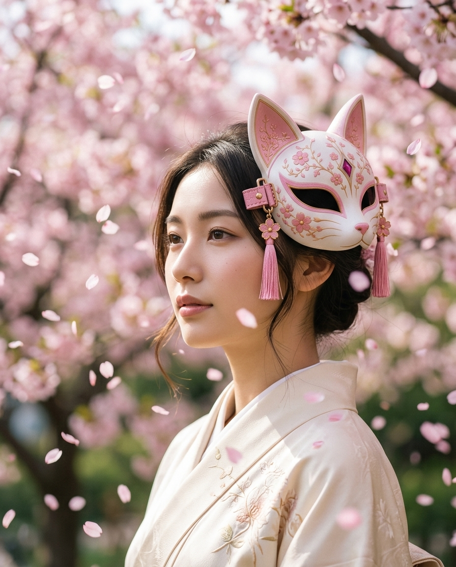 Sakura Neko Premium Display Mask